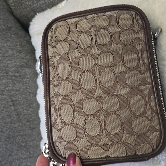 Coach Brown Patterned Unisex Cross Body - Picture 5 of 6